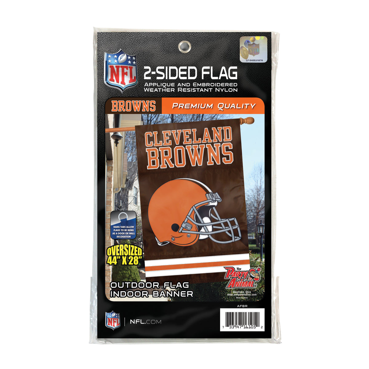 Cleveland Browns Applique Banner Flag