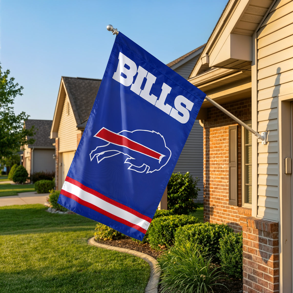 Buffalo Bills Applique Banner Flag