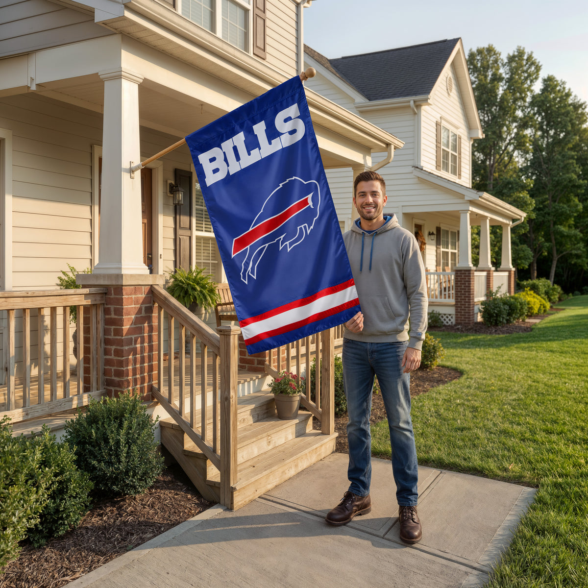 Buffalo Bills Applique Banner Flag