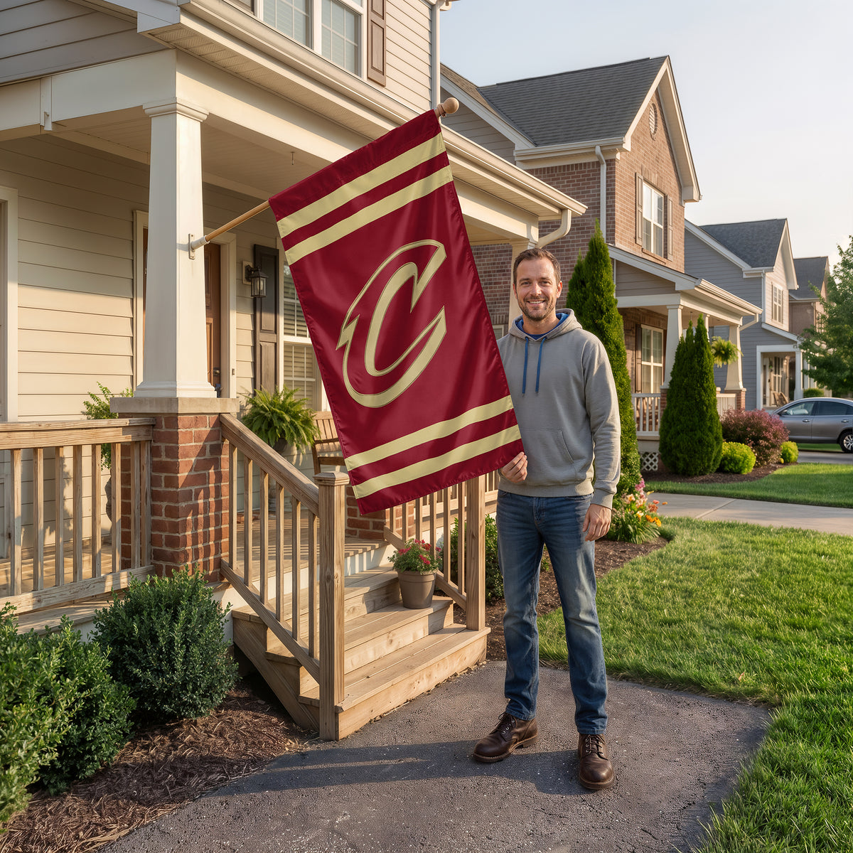 Cleveland Cavaliers Applique Banner Flag