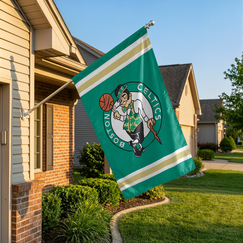 Boston Celtics Applique Banner Flag