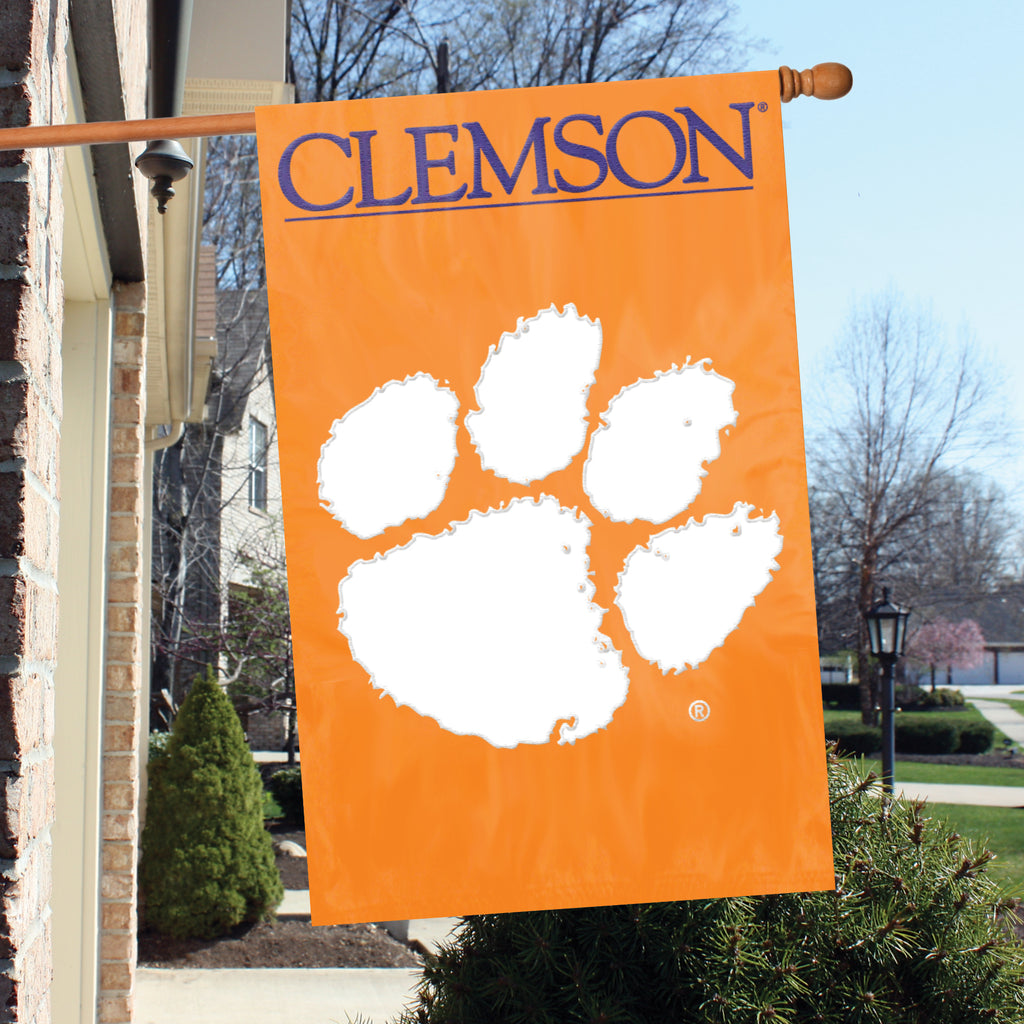 Clemson Tigers Applique Banner Flag