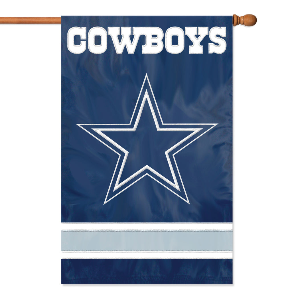 Dallas Cowboys Applique Banner Flag