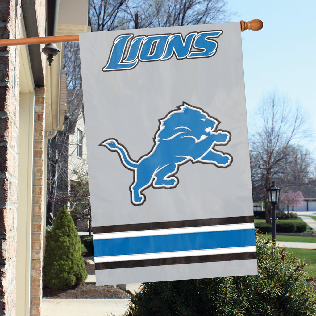 Detroit Lions Applique Banner Flag