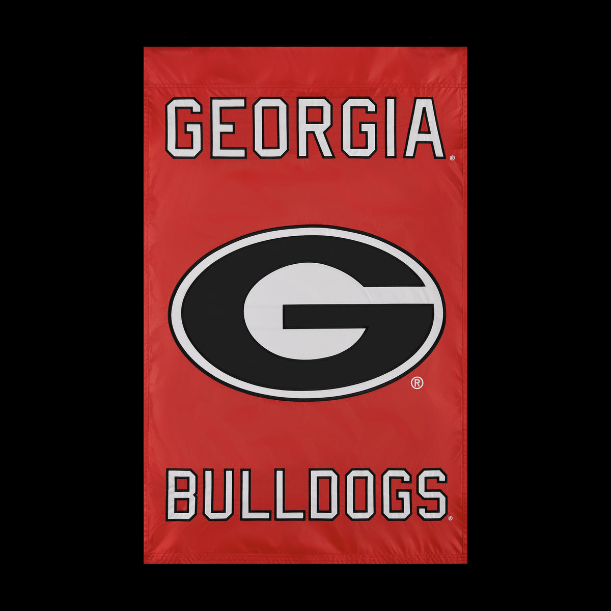 Georgia Bulldogs Applique Banner Flag