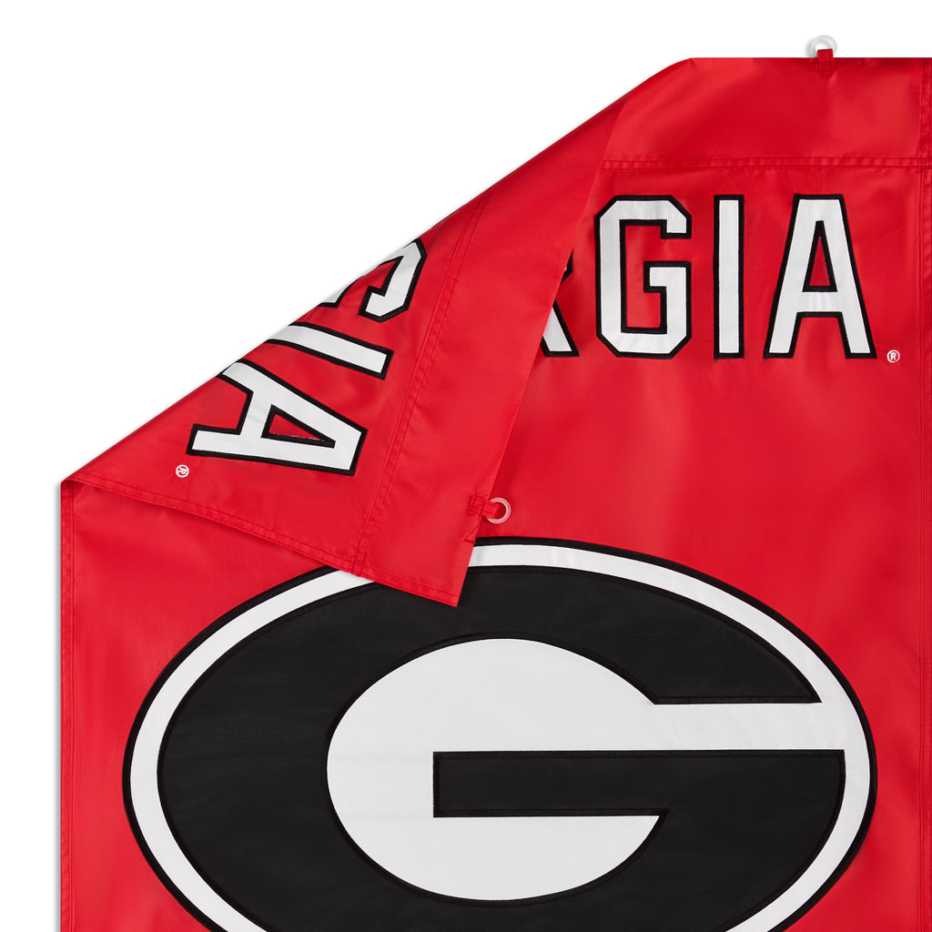 Georgia Bulldogs Applique Banner Flag