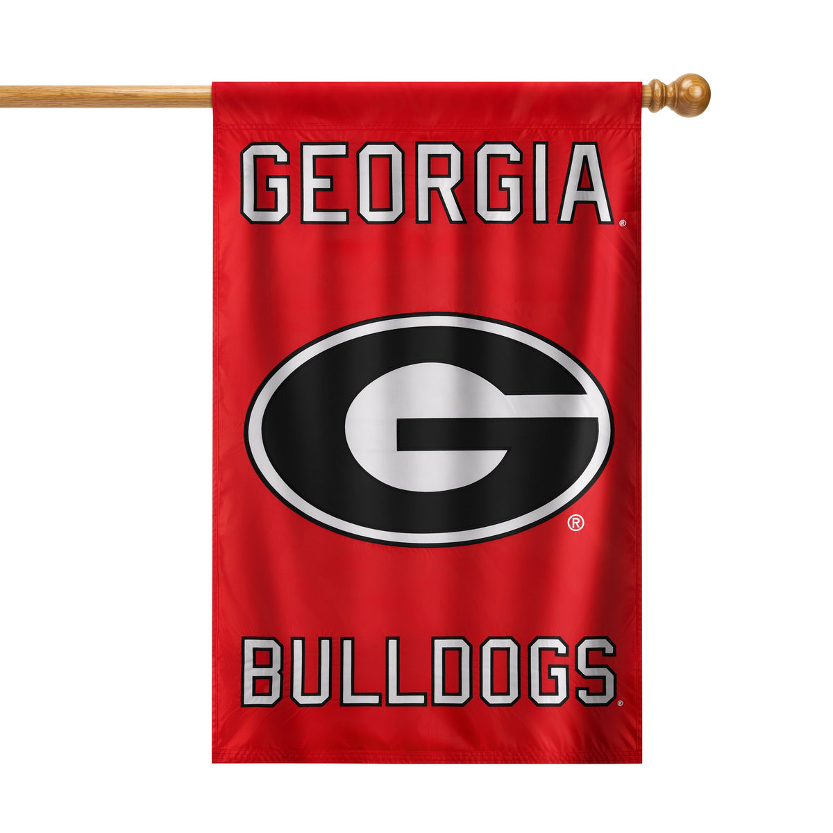 Georgia Bulldogs Applique Banner Flag