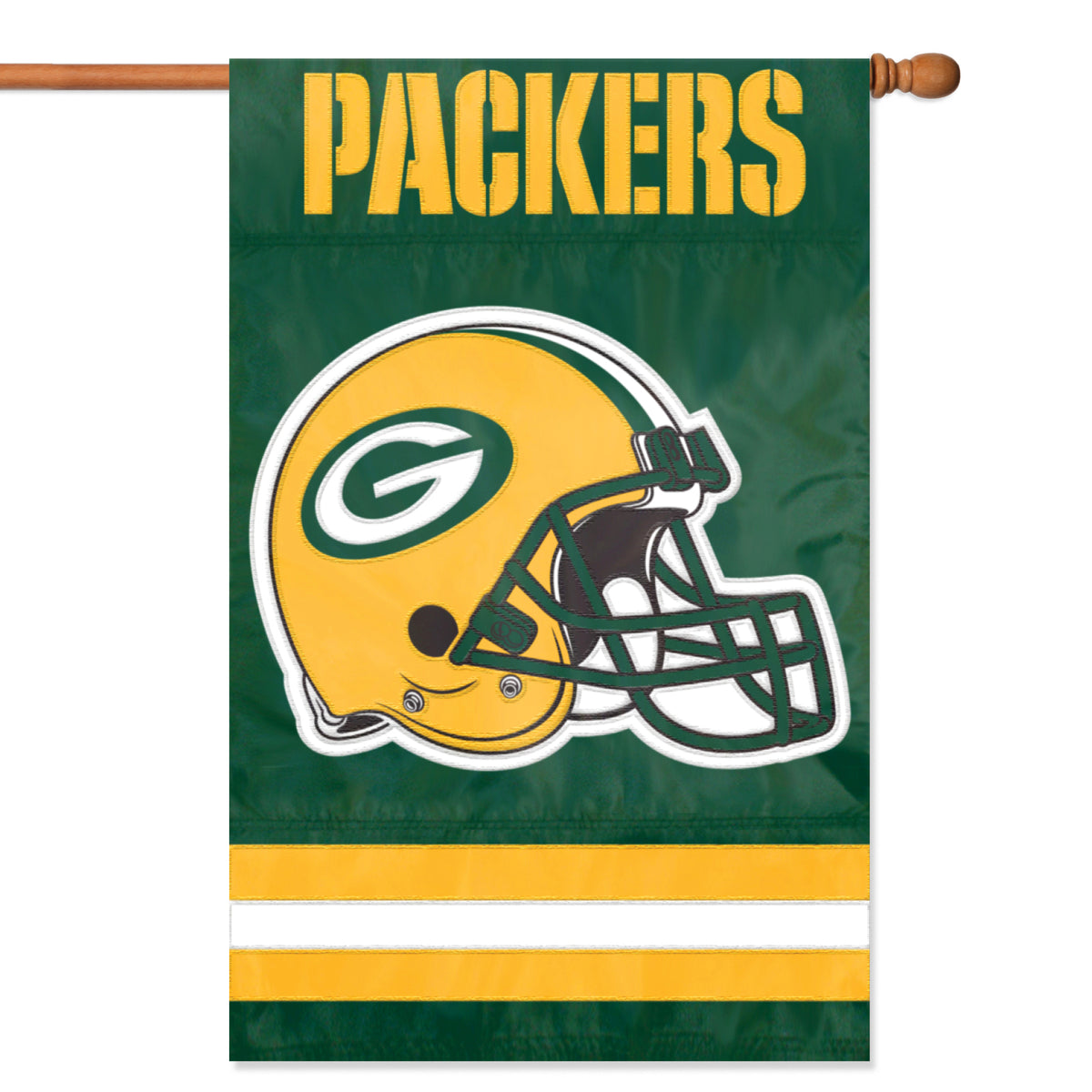Green Bay Packers Applique Banner Flag