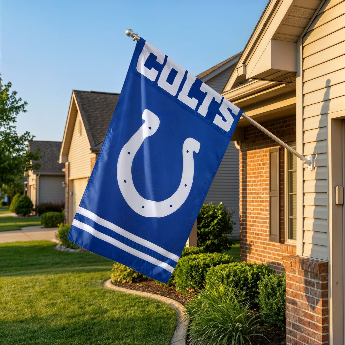 Indianapolis Colts Applique Banner Flag