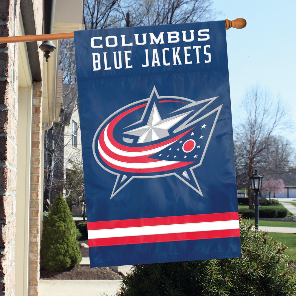 Columbus Blue Jackets Applique Banner Flag