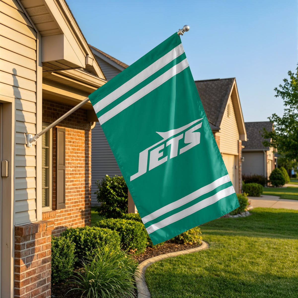 New York Jets Applique Banner Flag
