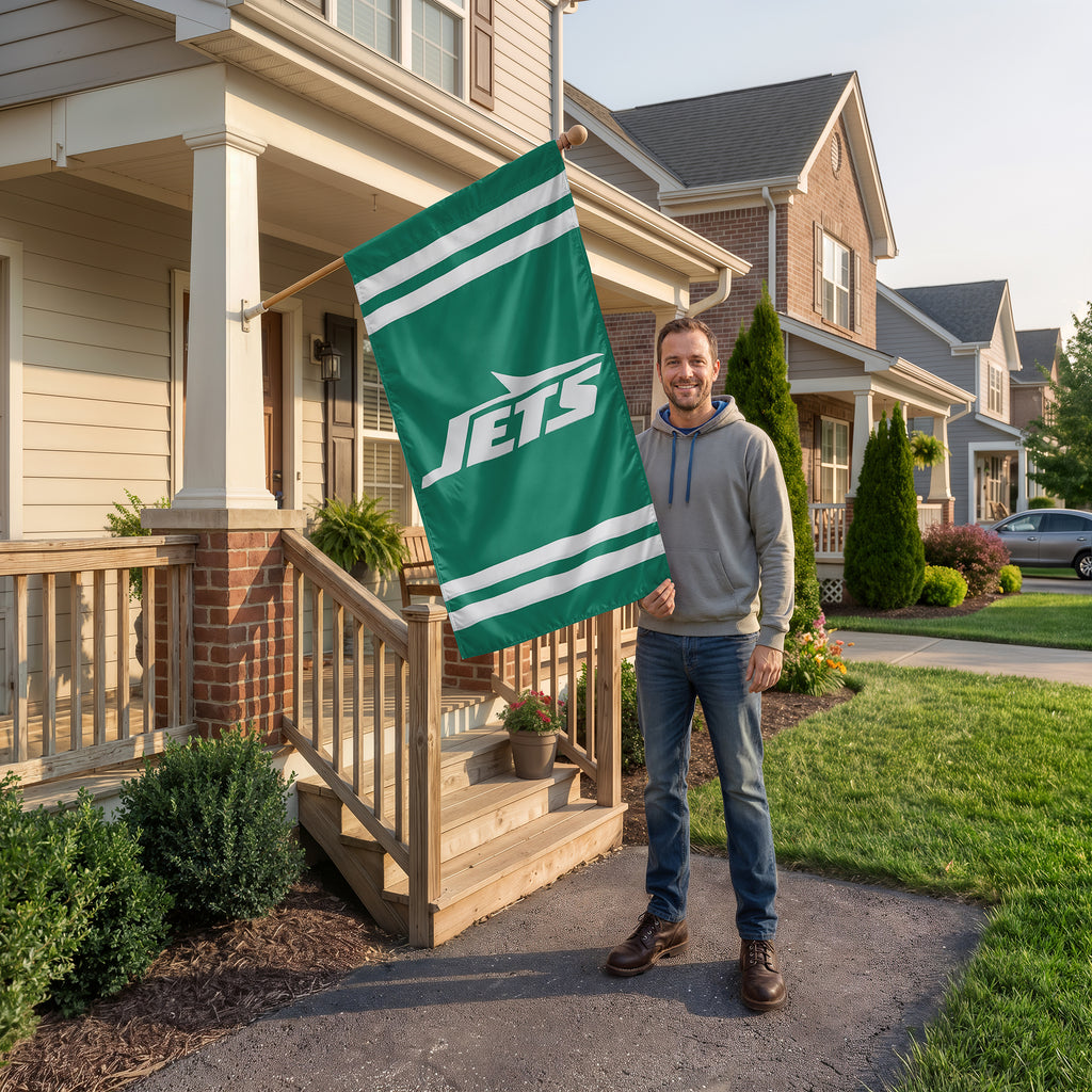 New York Jets Applique Banner Flag