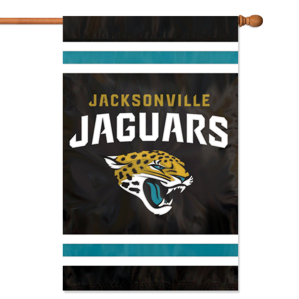 Jacksonville Jaguars Applique Banner Flag