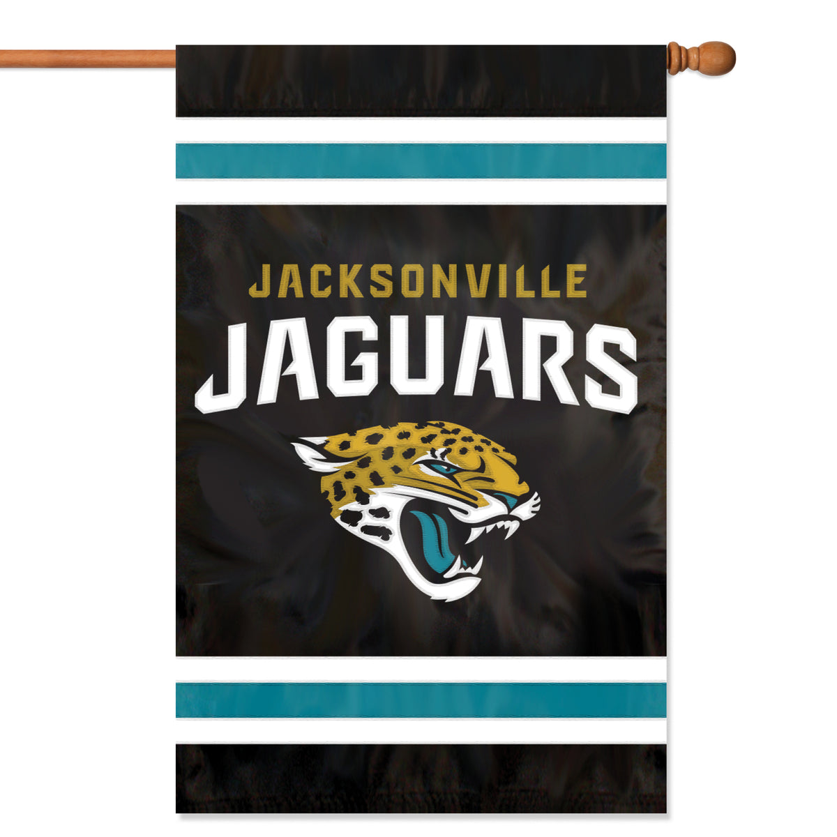 Jacksonville Jaguars Applique Banner Flag