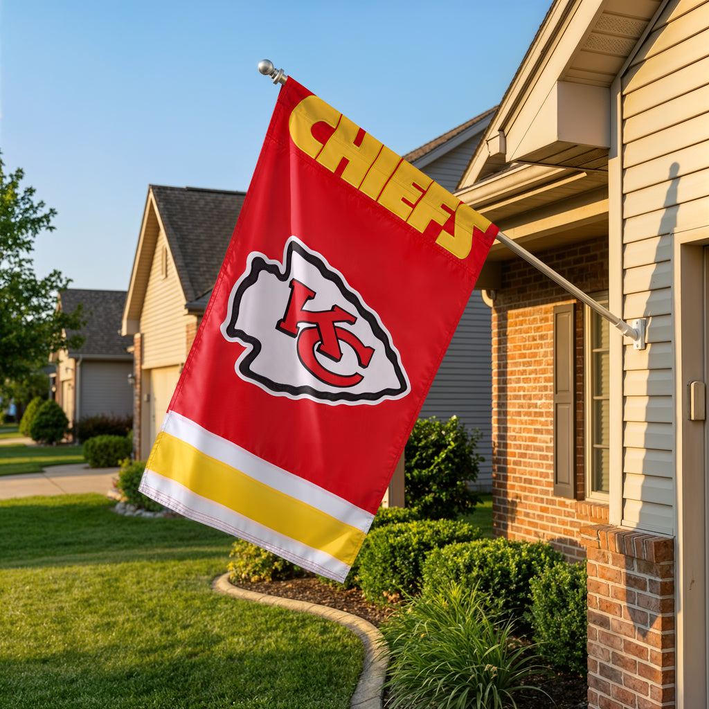 Kansas City Chiefs Applique Banner Flag