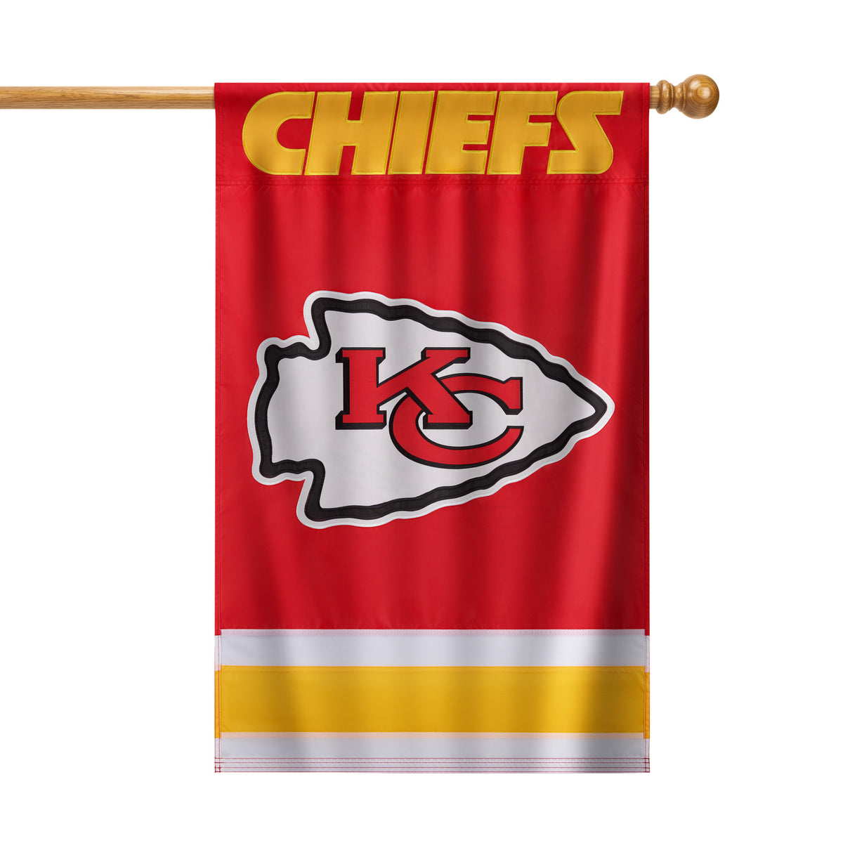 Kansas City Chiefs Applique Banner Flag