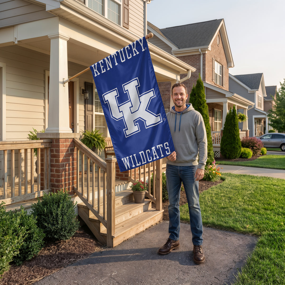 Kentucky Wildcats Applique Banner Flag