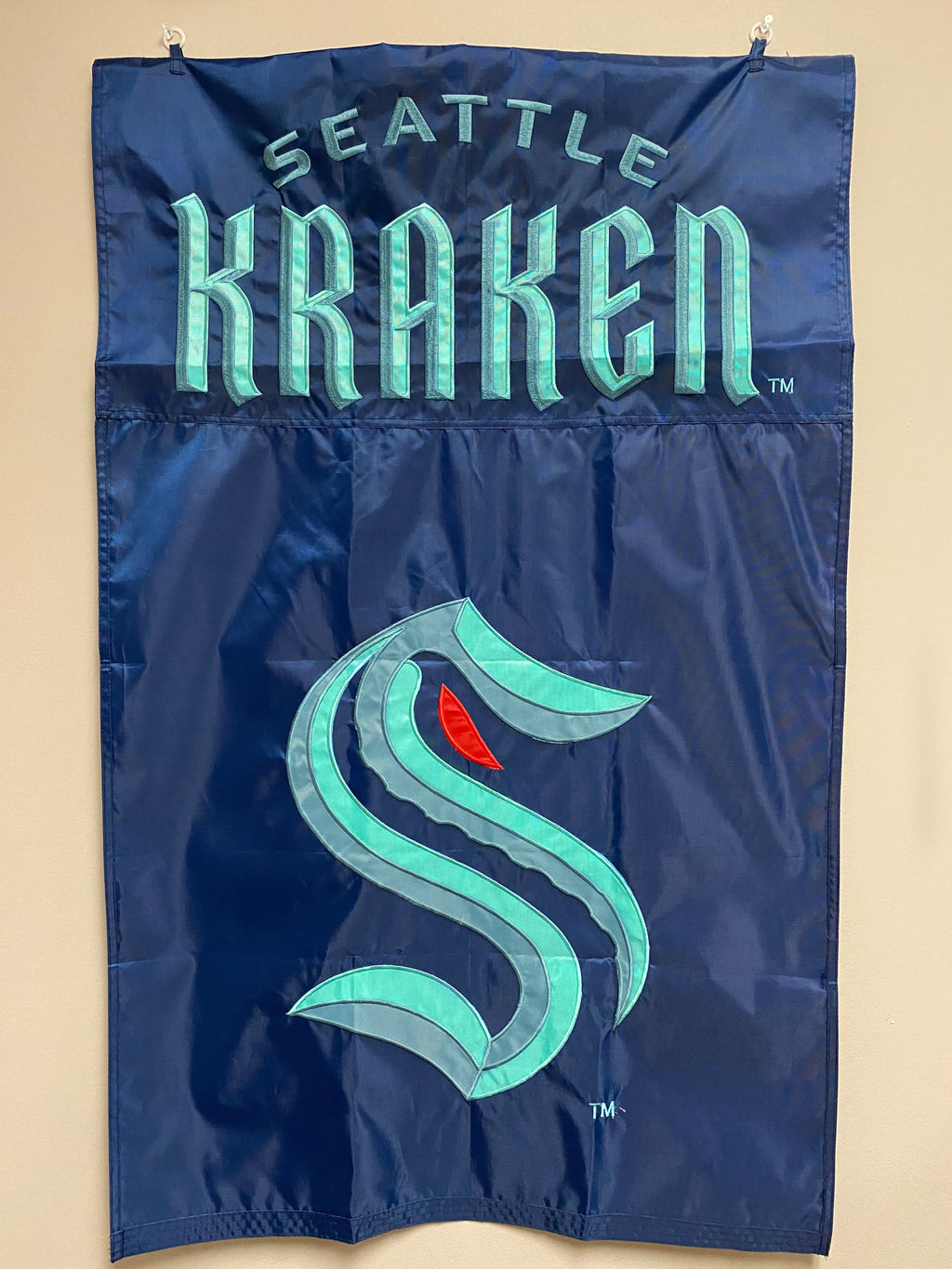 Seattle Kraken Applique Banner Flag