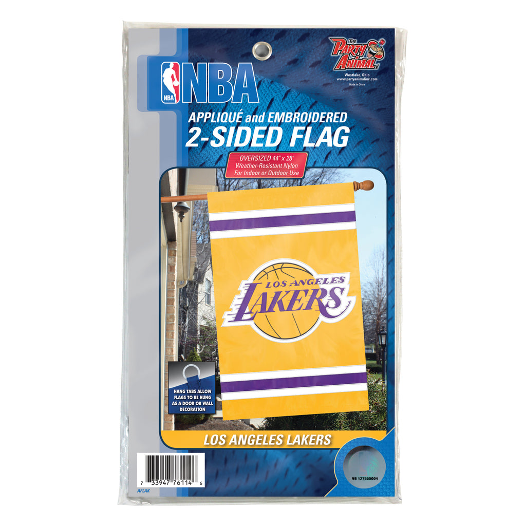 Los Angeles Lakers Applique Banner Flag