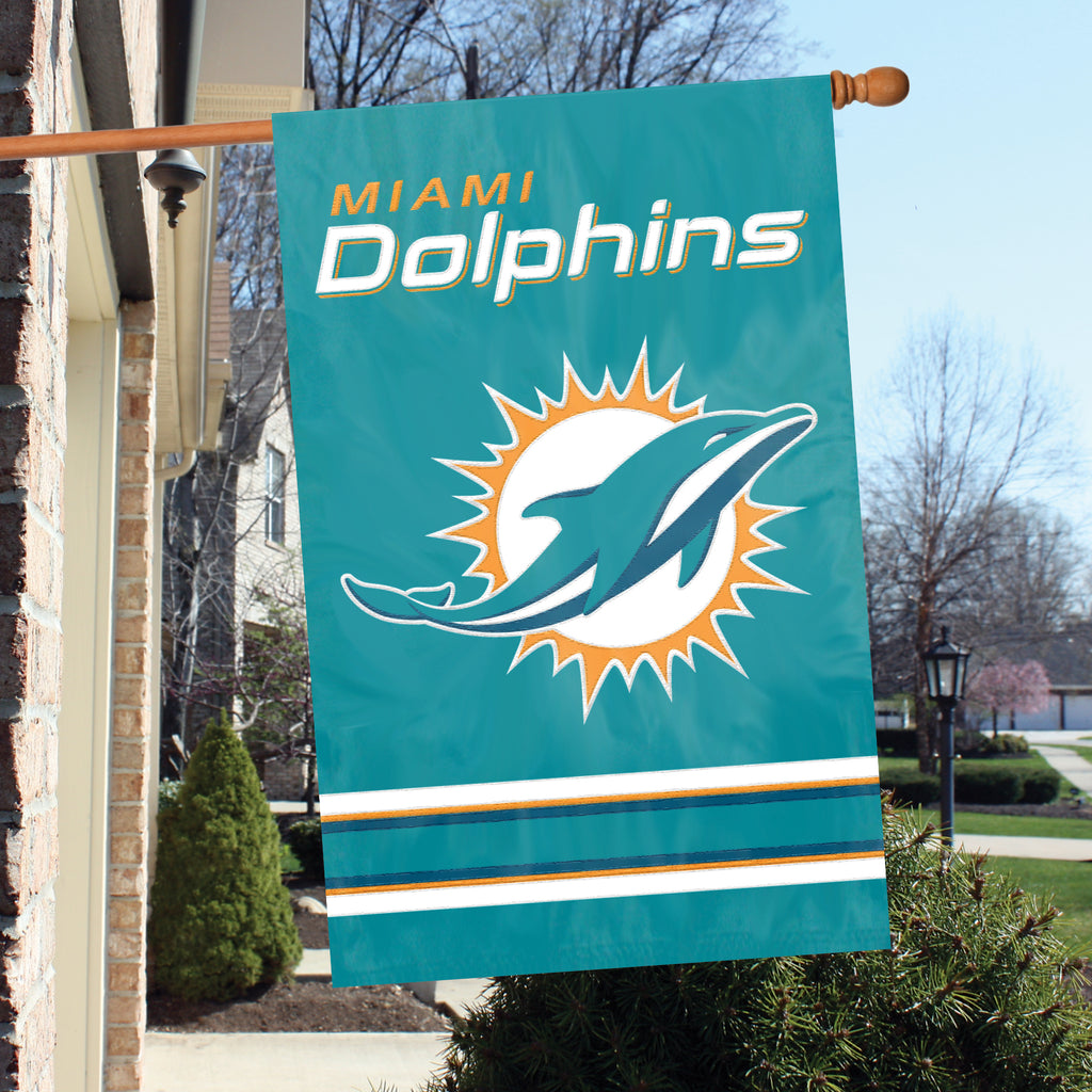 Miami Dolphins Applique Banner Flag