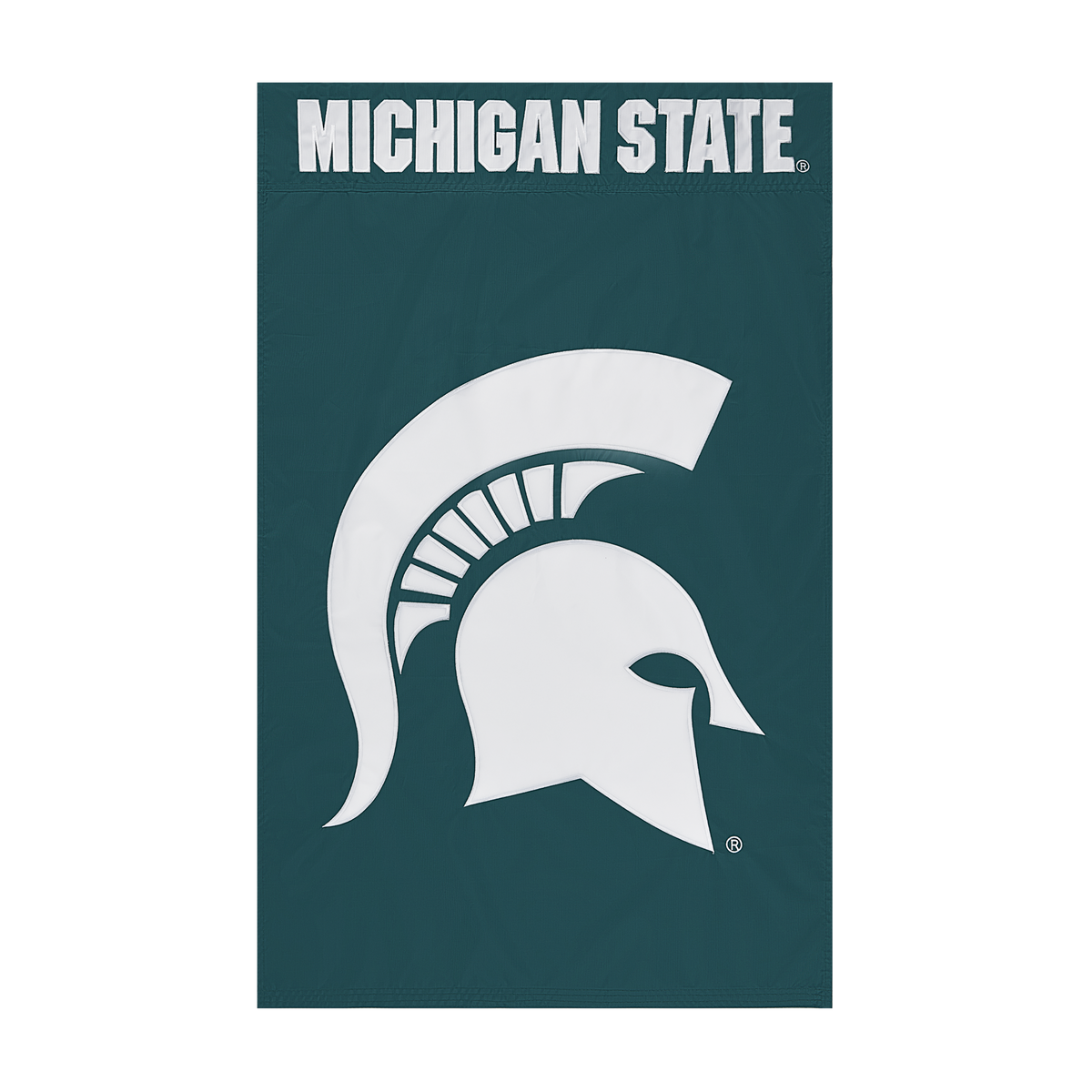 Michigan State Spartans Applique Banner Flag