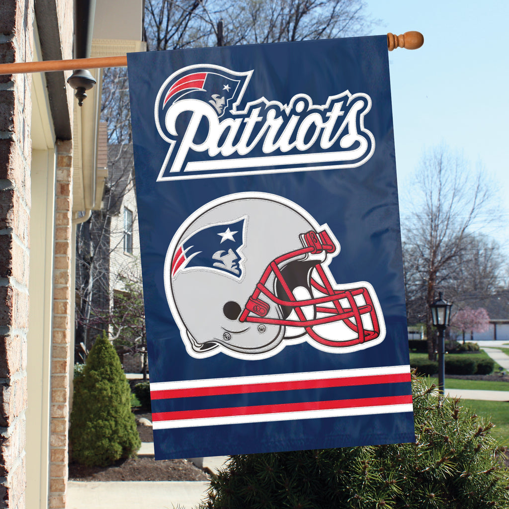 New England Patriots Applique Banner Flag