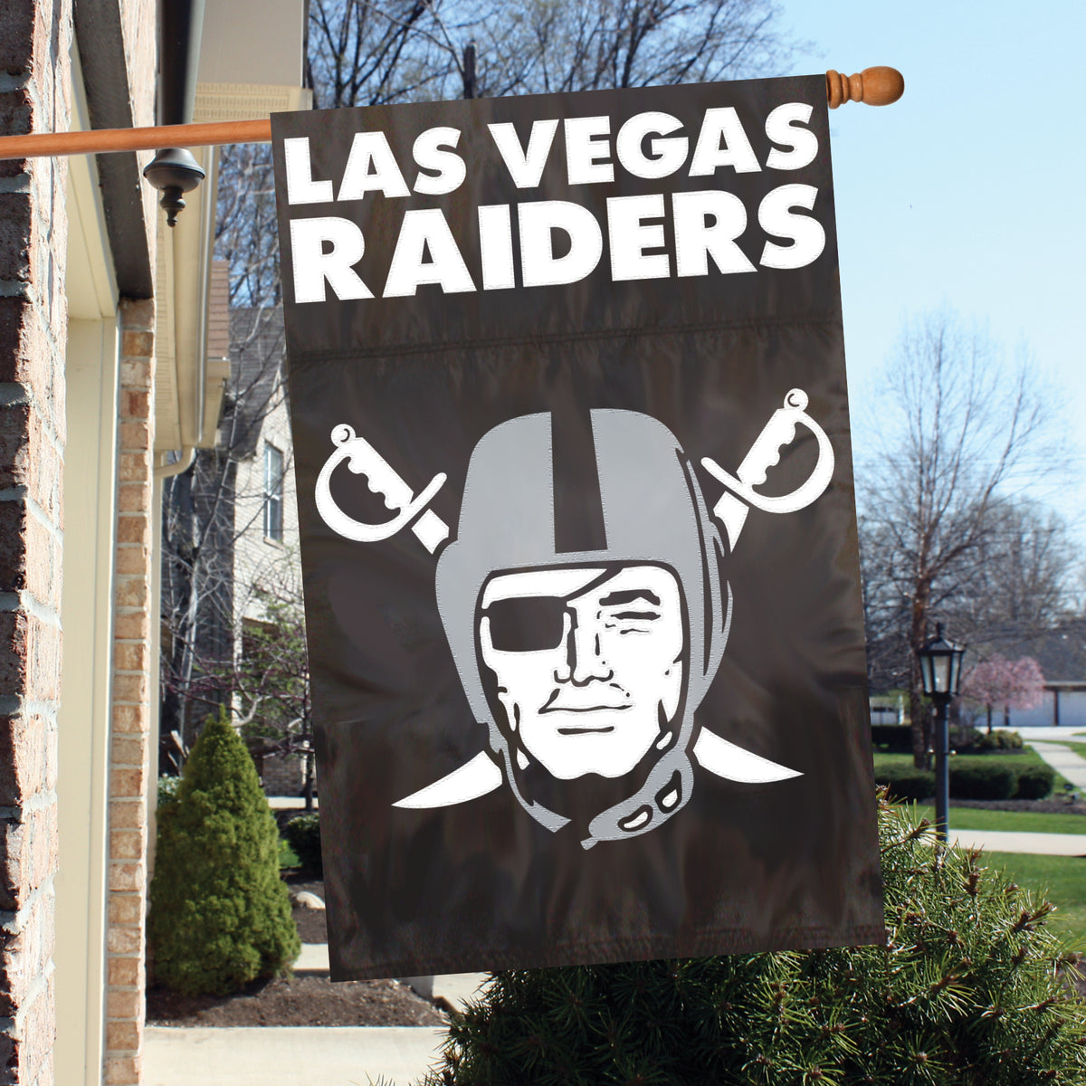 Las Vegas Raiders Applique Banner Flag