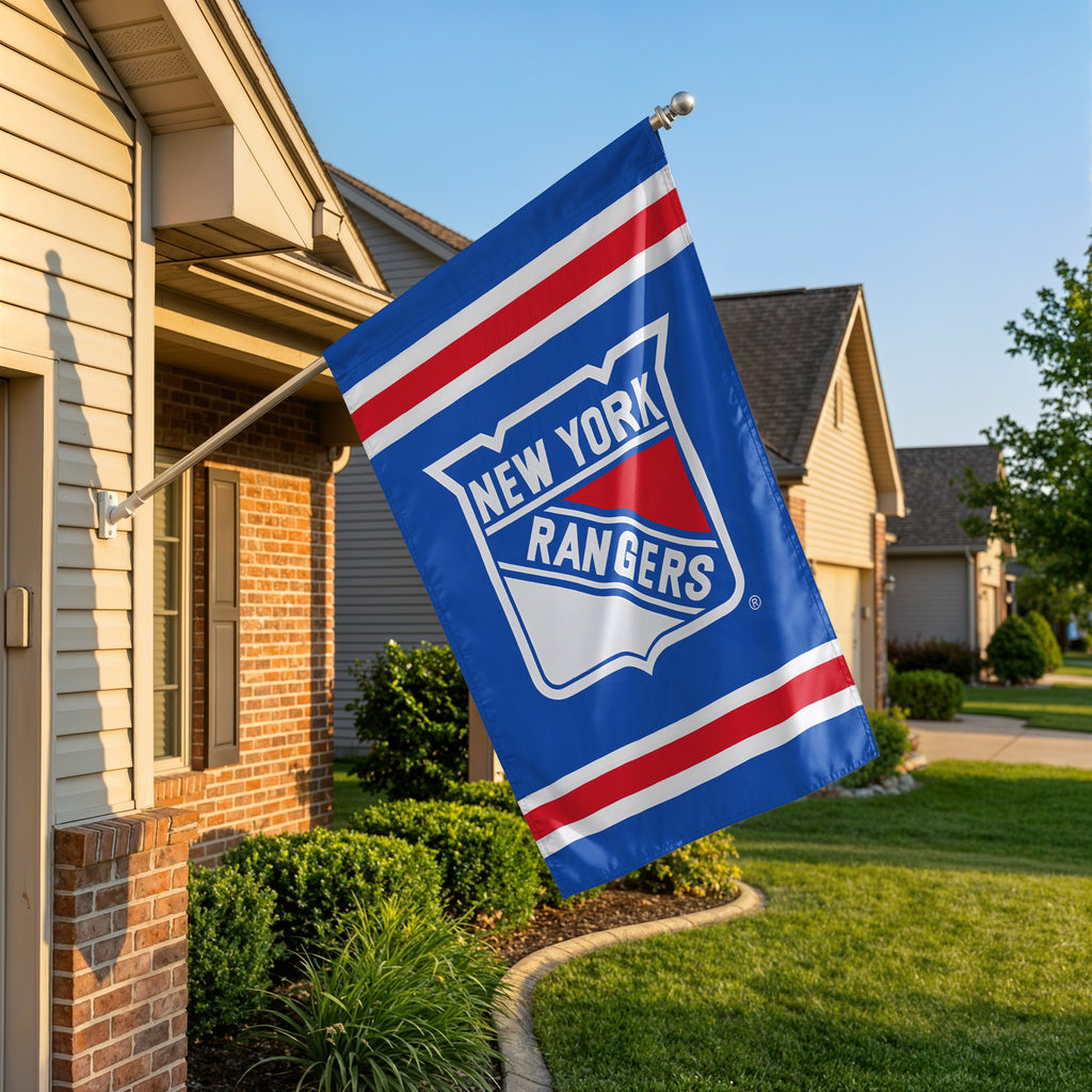 New York Rangers Applique Banner Flag