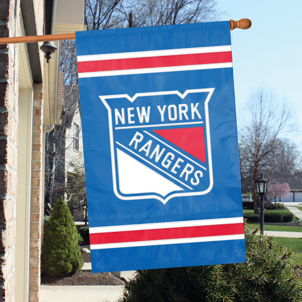 New York Rangers Applique Banner Flag