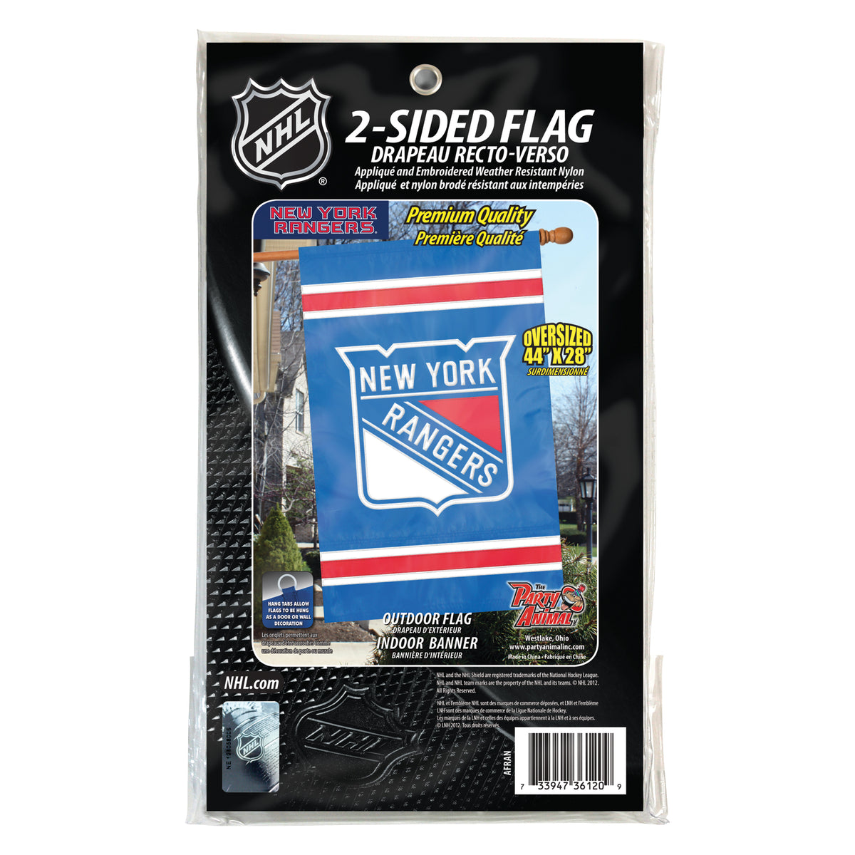 New York Rangers Applique Banner Flag