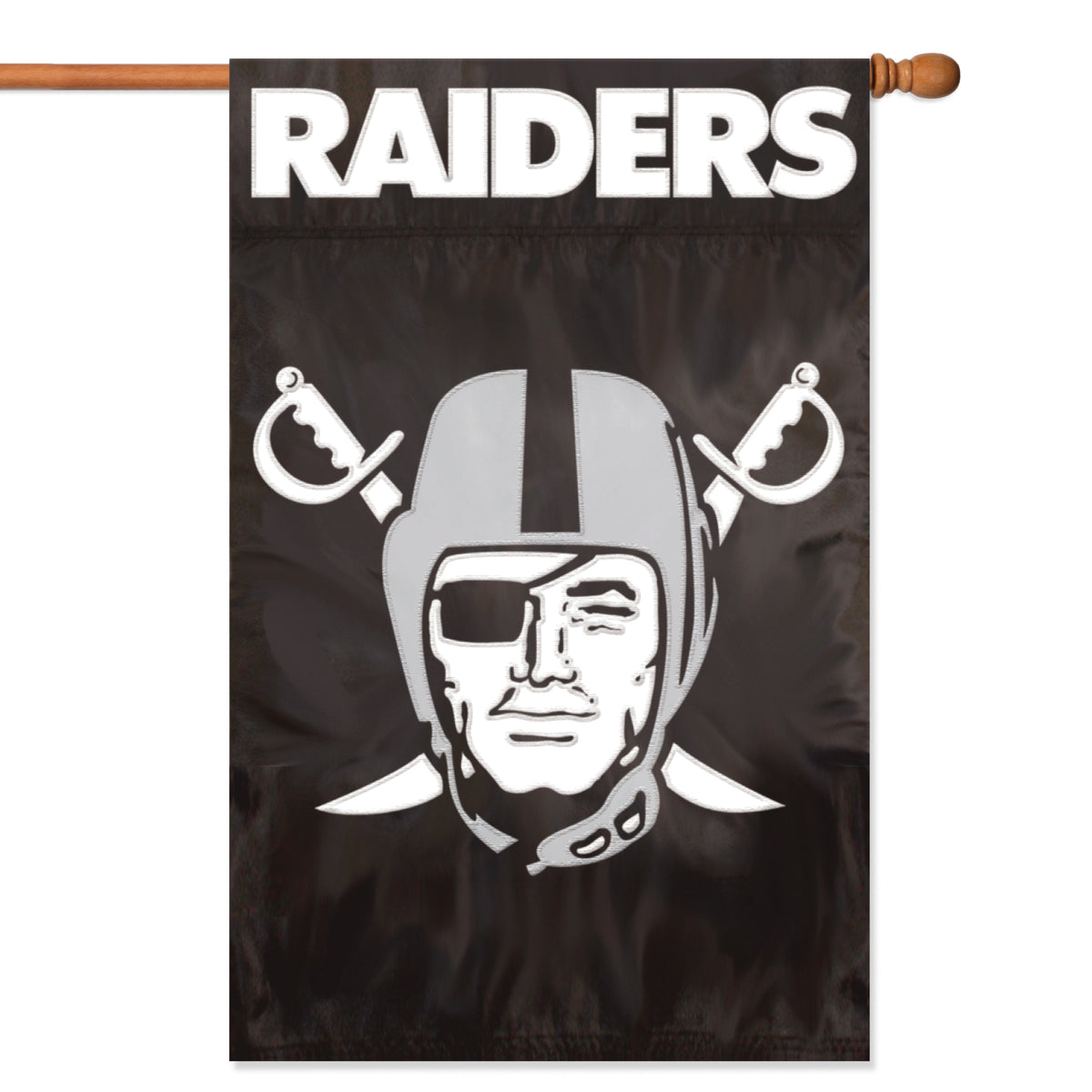 Las Vegas Raiders Applique Banner Flag
