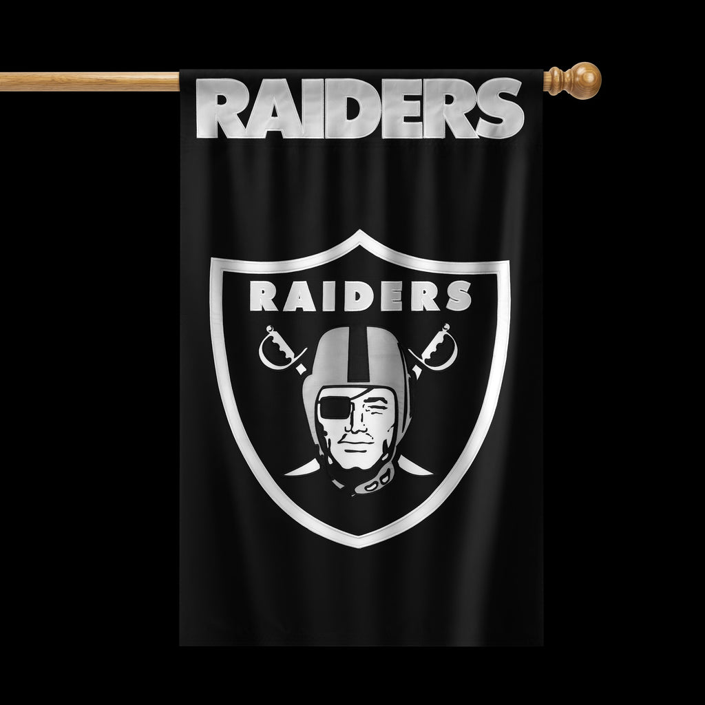 Las Vegas Raiders Applique Banner Flag