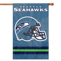 Seattle Seahawks Applique Banner Flag
