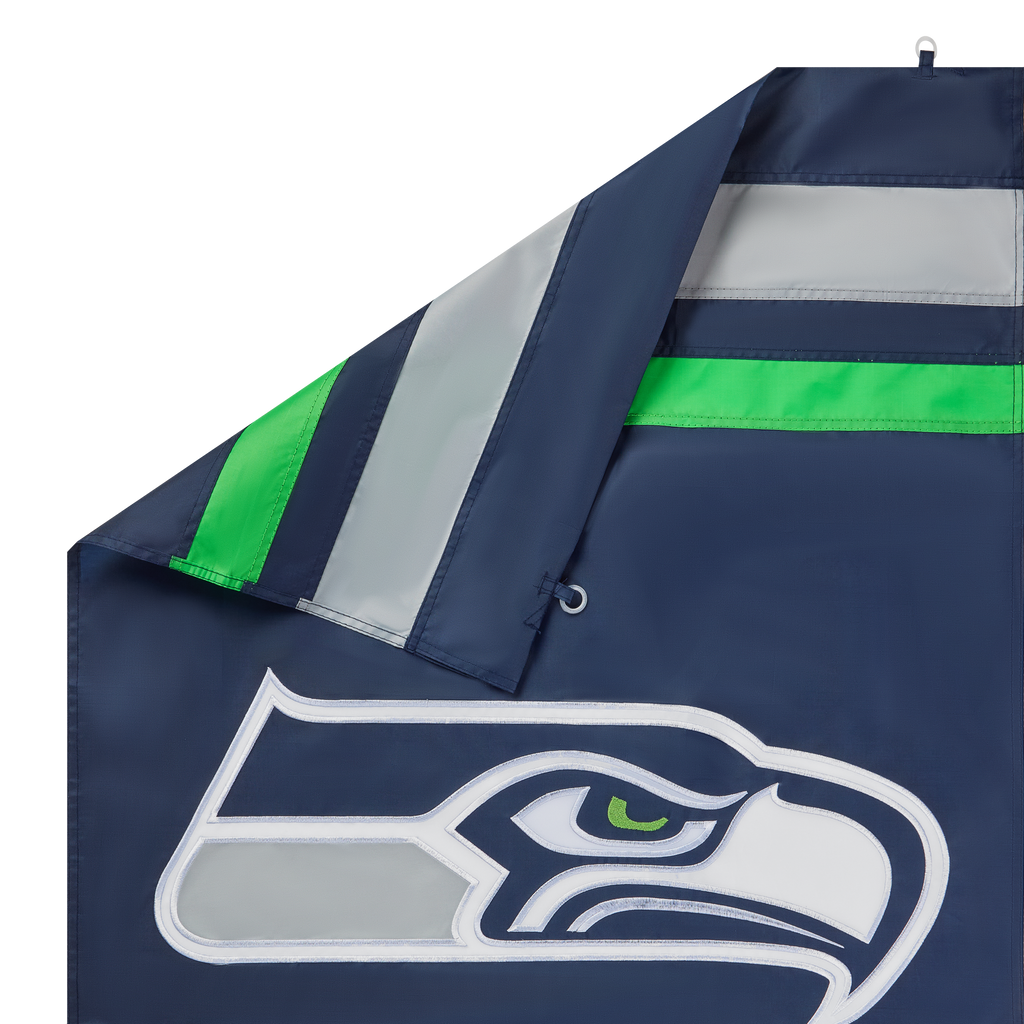 Seattle Seahawks Applique Banner Flag