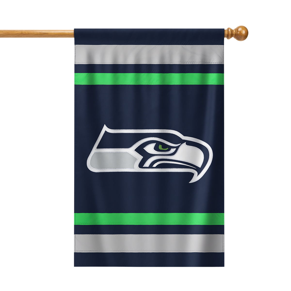 Seattle Seahawks Applique Banner Flag