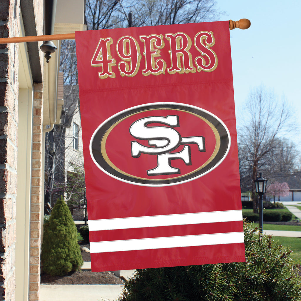 San Francisco 49ers Applique Banner Flag