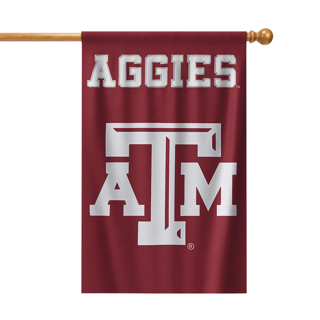 Texas A & M Aggies Applique Banner Flag