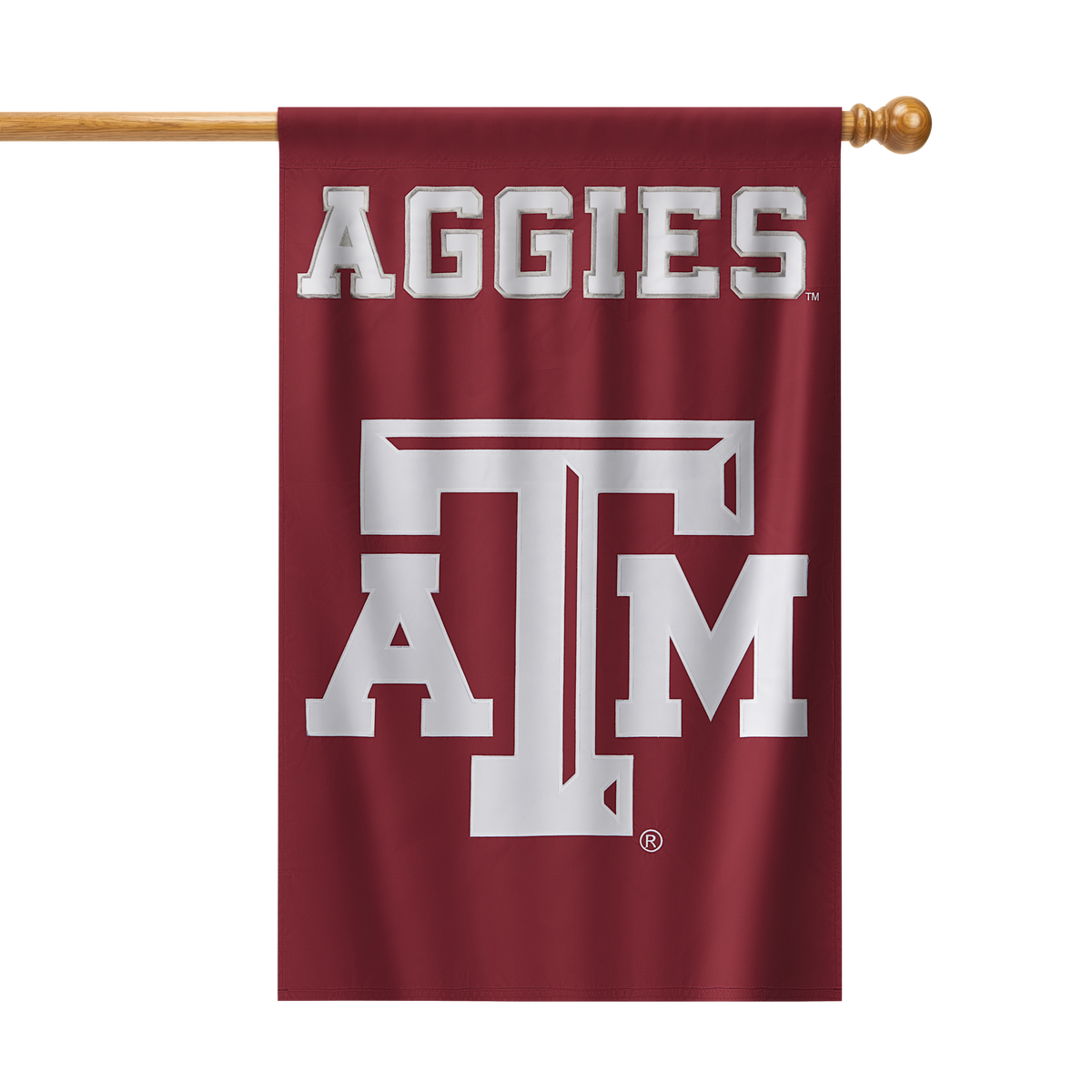 Texas A & M Aggies Applique Banner Flag