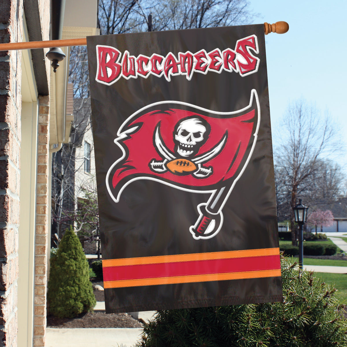 Tampa Bay Buccaneers Applique Banner Flag