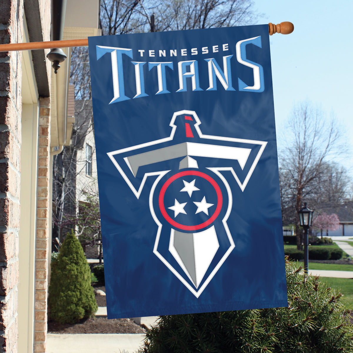 Tennessee Titans Applique Banner Flag