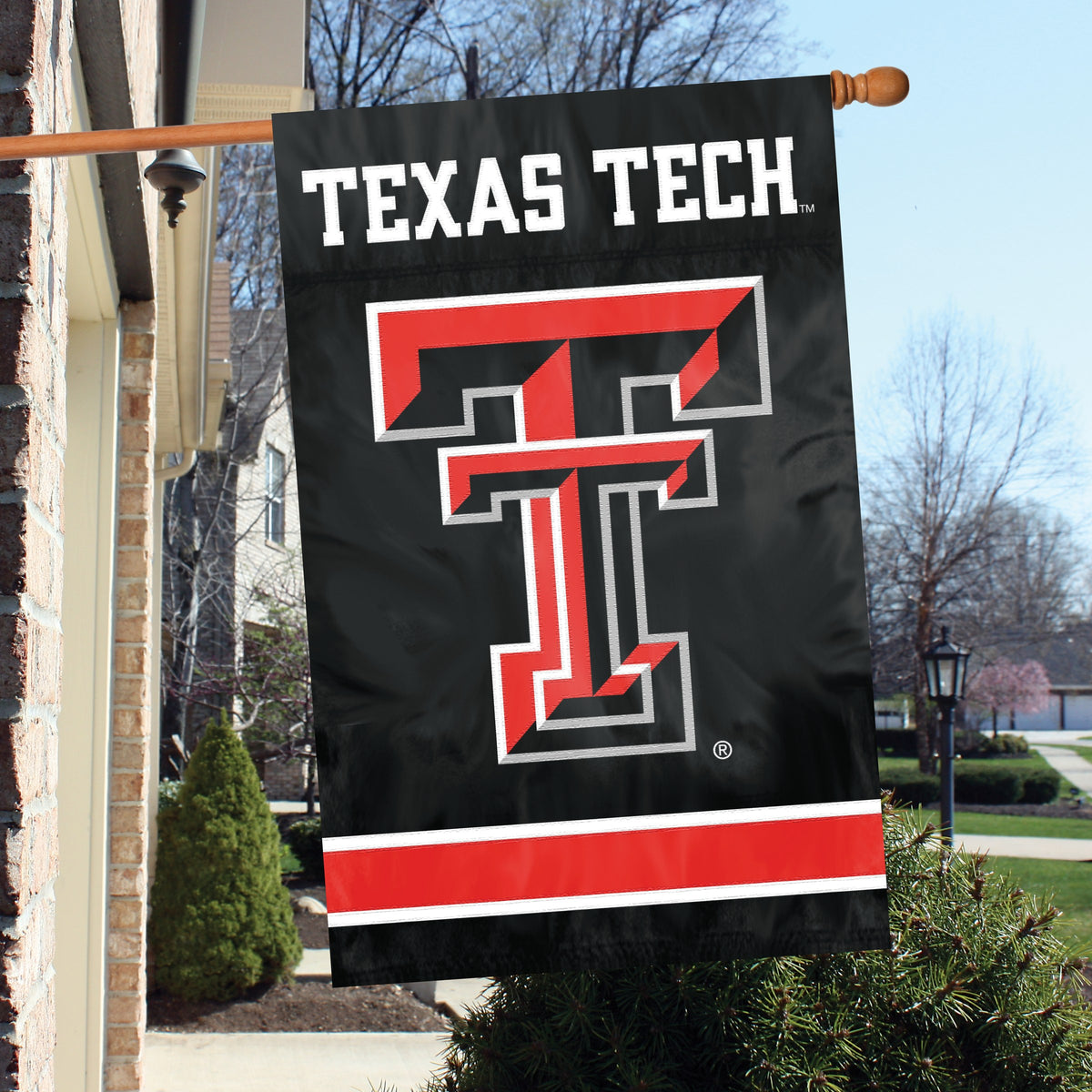 Texas Tech Red Raiders Applique Banner Flag