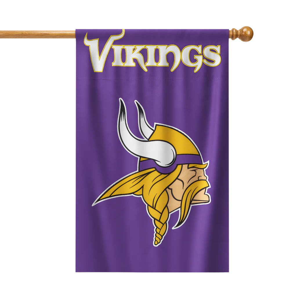 Minnesota Vikings Applique Banner Flag