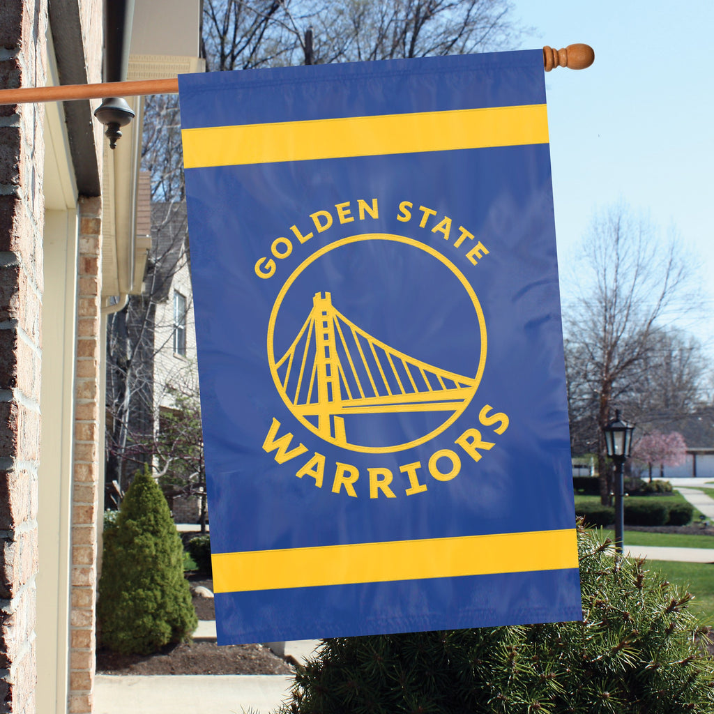 Golden State Warriors Applique Banner Flag