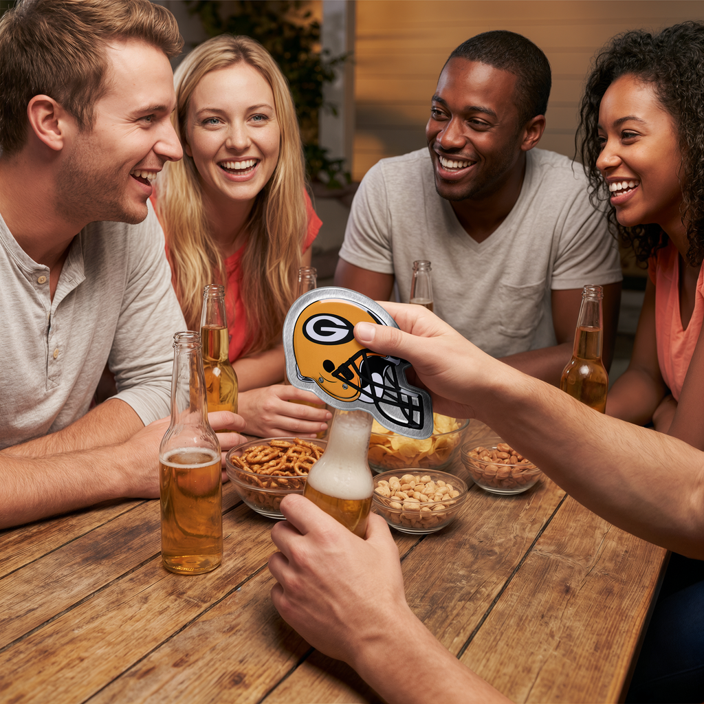 Green Bay Packers Helmet Bottle Opener