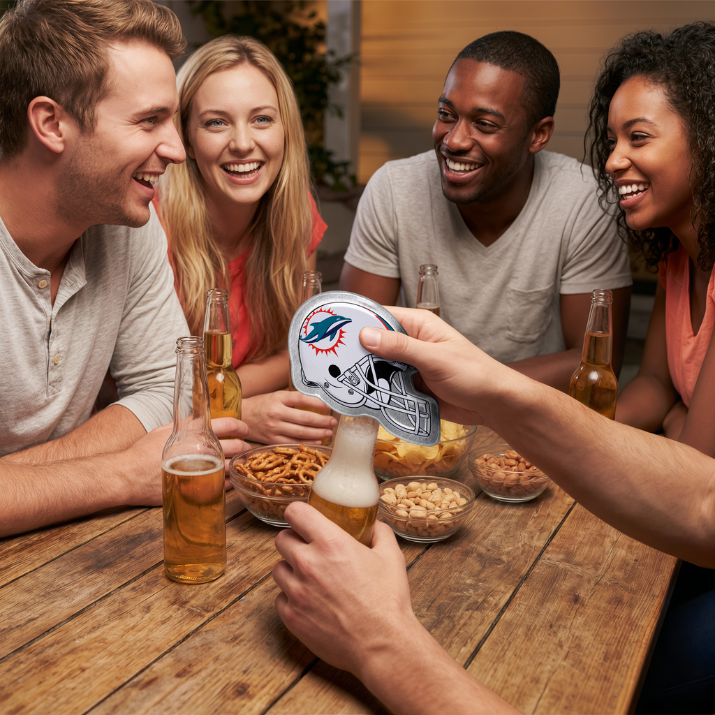 Miami Dolphins Helmet Bottle Opener
