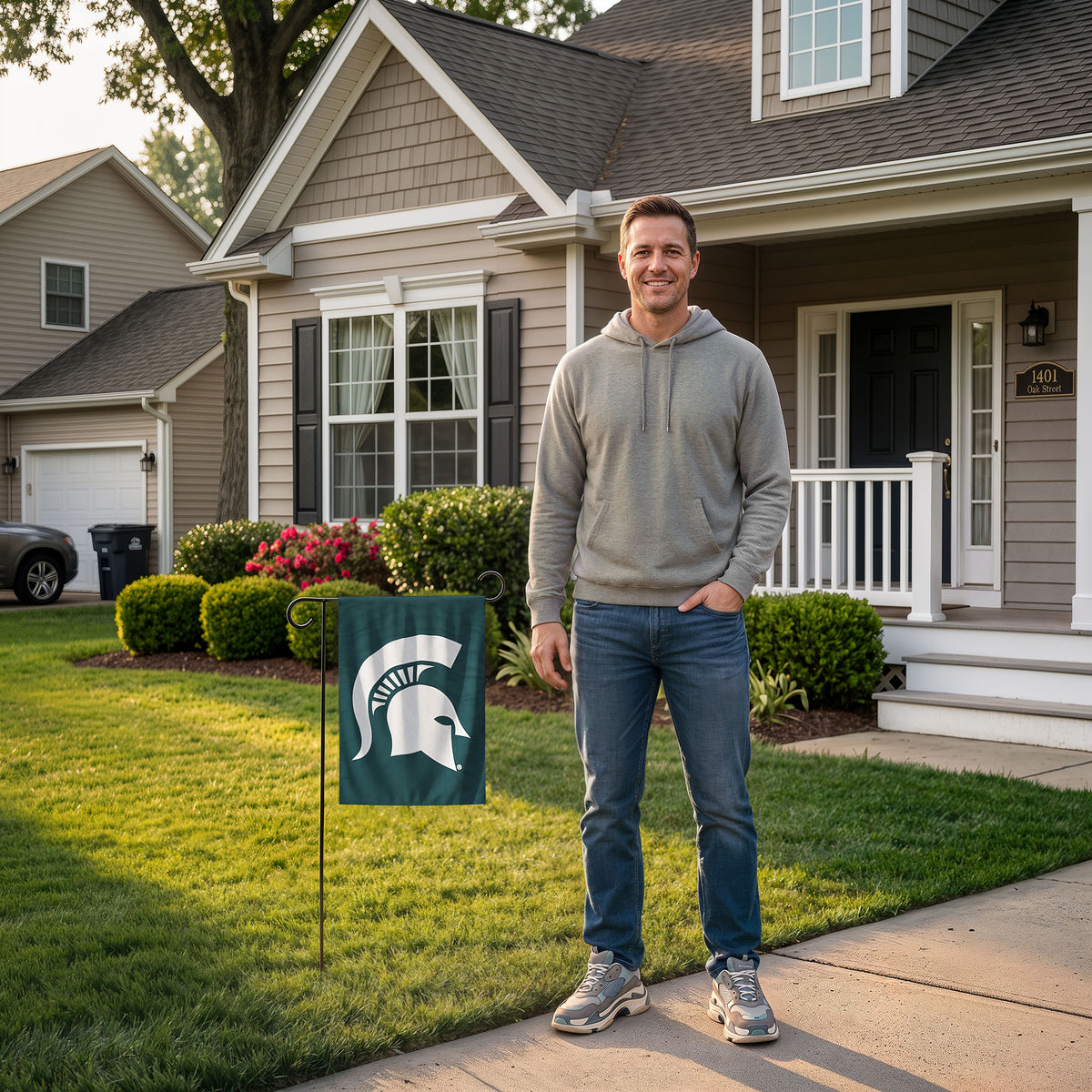 Michigan State Spartans Premium Garden Flag