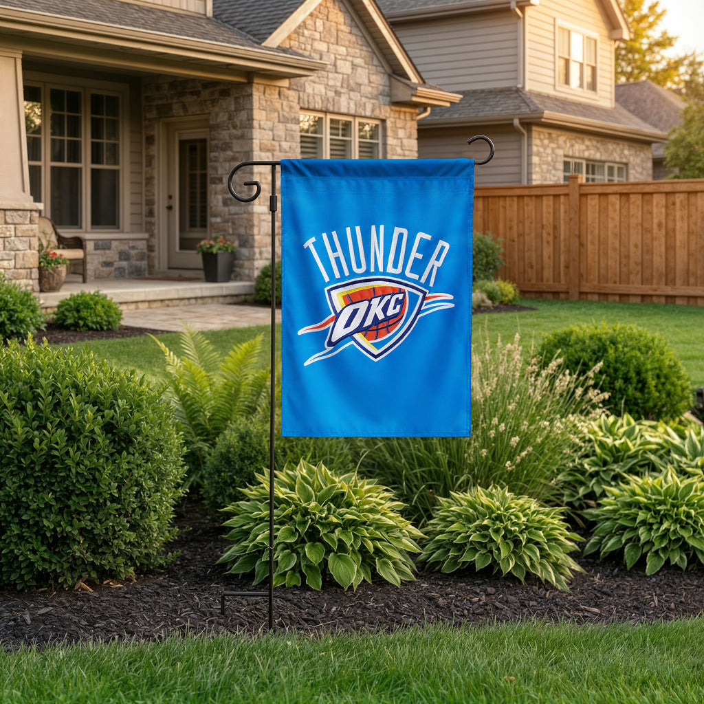 Oklahoma City Thunder Premium Garden Flag