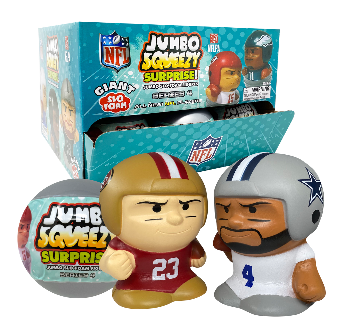 NFL Jumbo Squeezy Capsule Display 2025 - 18ct