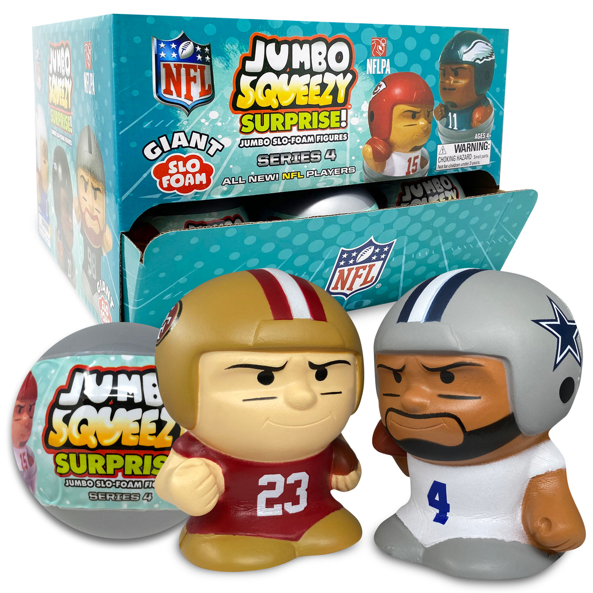 NFL Jumbo Squeezy Capsule Display 2025 - 18ct