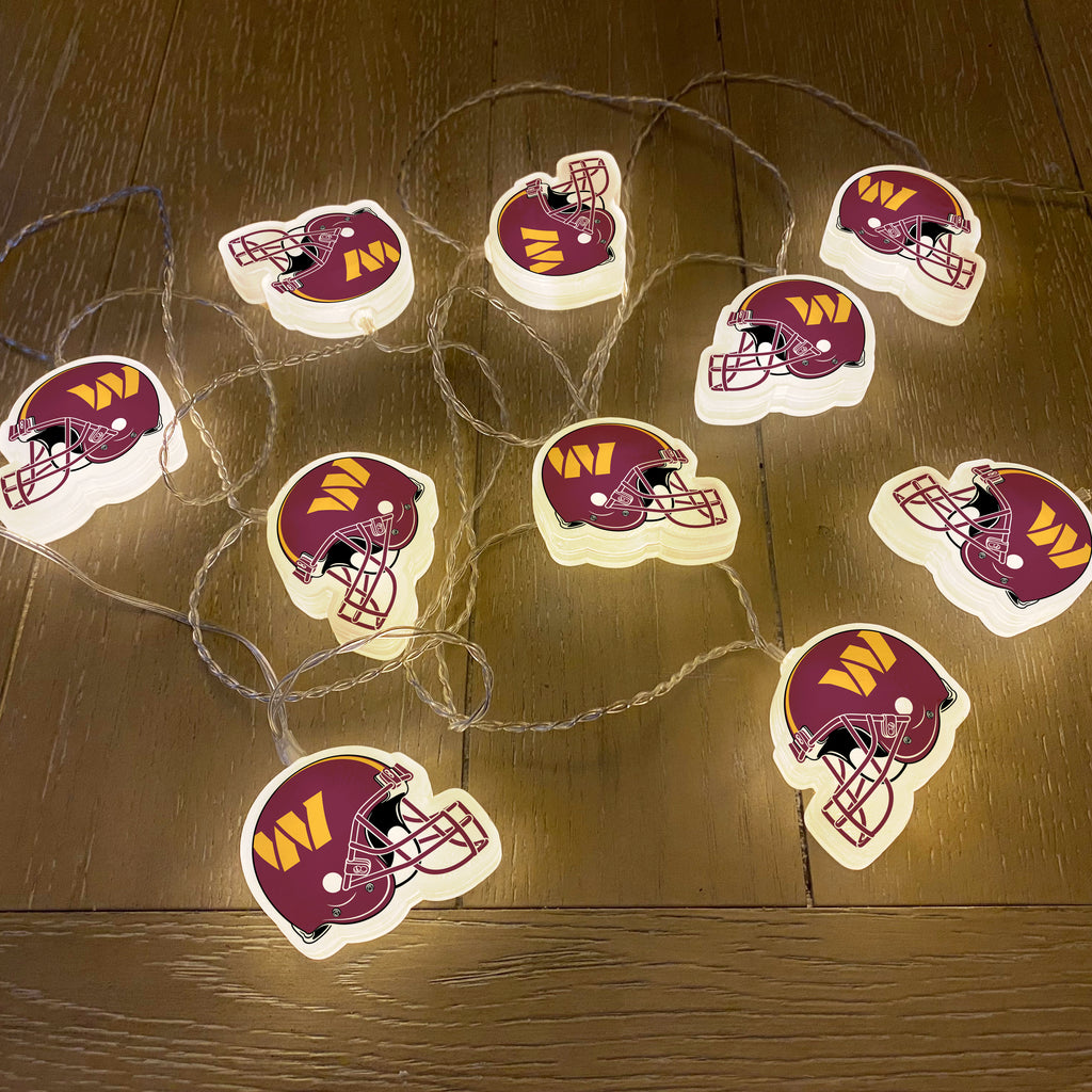 Washington Commanders Helmet String Lights